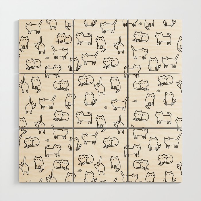 Cats, cats, cats Wood Wall Art Gallery Image 1