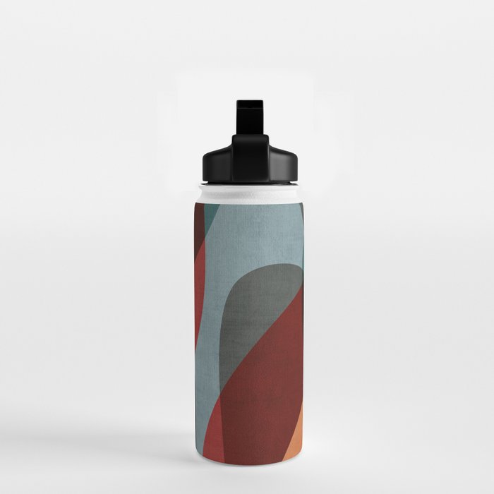 MCM Abstract Red Beige I Water Bottle Gallery Image 2