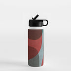 MCM Abstract Red Beige I Water Bottle Gallery Image 1