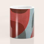 MCM Abstract Red Beige I Coffee Mug Gallery Image 4