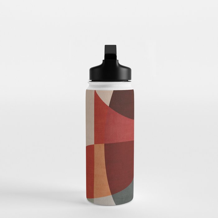 MCM Abstract Red Beige I Water Bottle Gallery Image 3