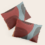 MCM Abstract Red Beige I Pillow Sham Gallery Image 3
