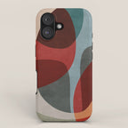 MCM Abstract Red Beige I iPhone Case Gallery Image 1