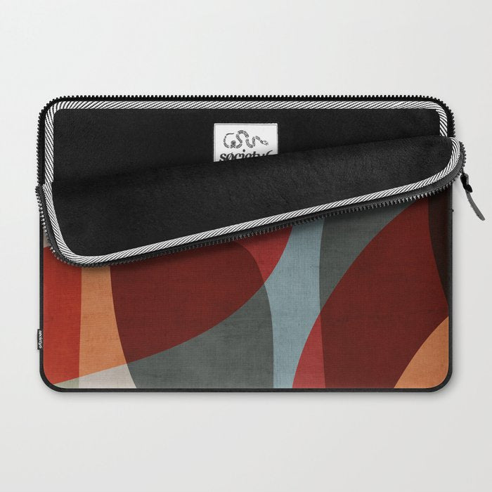 MCM Abstract Red Beige I Laptop Sleeve Gallery Image 2