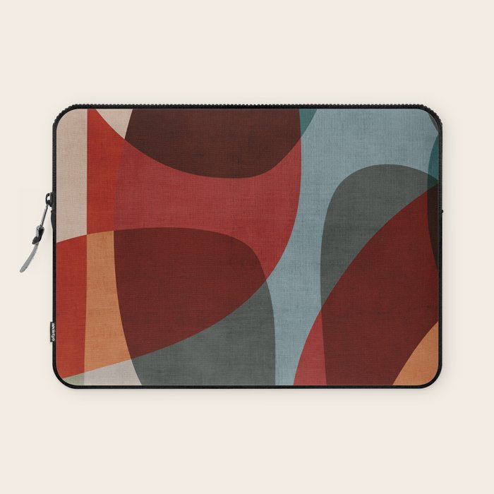 MCM Abstract Red Beige I Laptop Sleeve Gallery Image 1