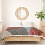 MCM Abstract Red Beige I Duvet Cover Gallery Image 3