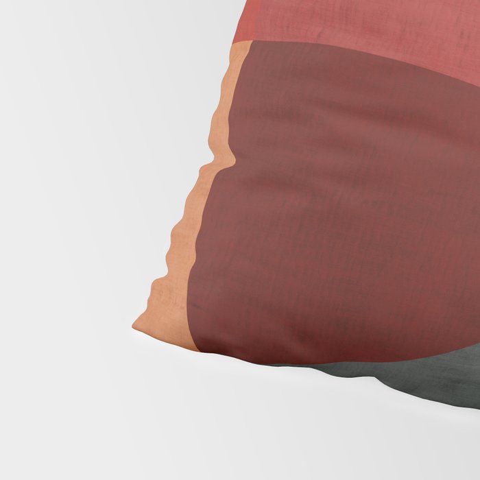 MCM Abstract Red Beige I Pillow Sham Gallery Image 4