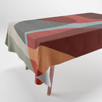 MCM Abstract Red Beige I Tablecloth Gallery Image 1