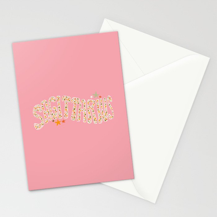 Starry Sagittarius Stationery Card Gallery Image 2