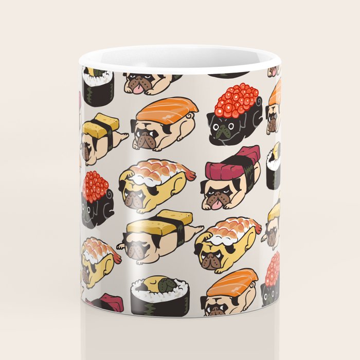 Sushi Pug Coffee Mug Gallery Image 4