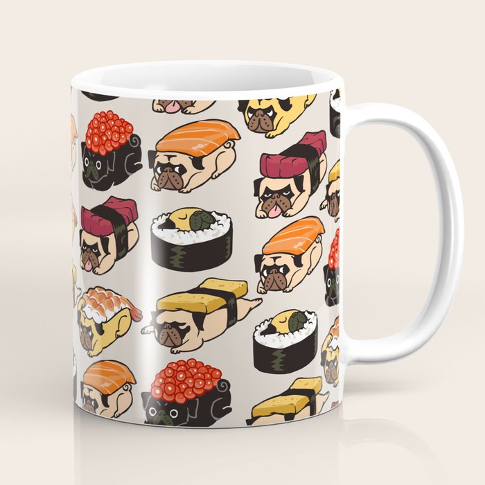 Sushi Pug Coffee Mug Gallery Image 1