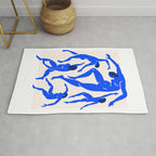 The Dance 3 | Henri Matisse - La Danse | Ultramarine Blue Edition Rug Gallery Image 1