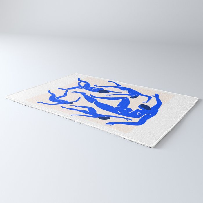 The Dance 3 | Henri Matisse - La Danse | Ultramarine Blue Edition Rug Gallery Image 3