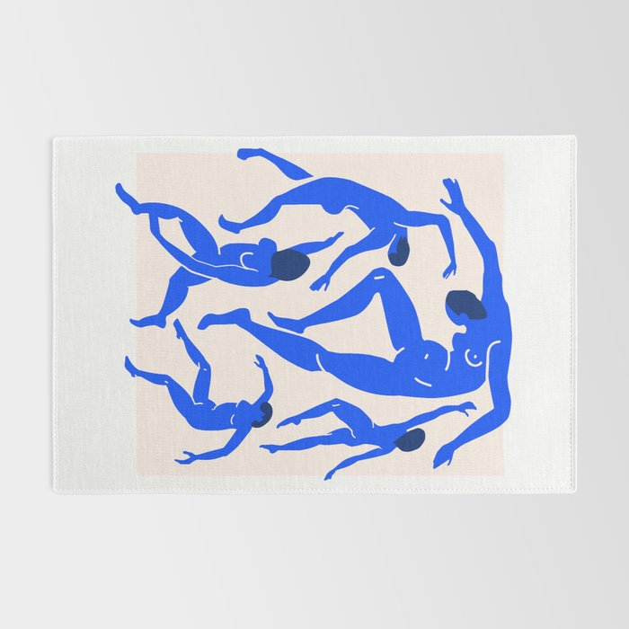 The Dance 3 | Henri Matisse - La Danse | Ultramarine Blue Edition Rug Gallery Image 2