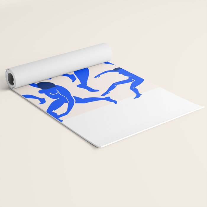 The Dance 3 | Henri Matisse - La Danse | Ultramarine Blue Edition Yoga Mat Gallery Image 2