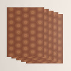Boho Summer Sun Pattern IX Burnt Red and Orange Wrapping Paper Gallery Image 3