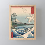 Utagawa Hiroshige - Sea Off Satta, Suruga Province - Vintage Japanese Woodblock Print Art, 1858. Mini Art Print Gallery Image 1