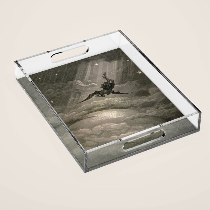 Gustave Doré - Fallen angel Acrylic Tray Gallery Image 1