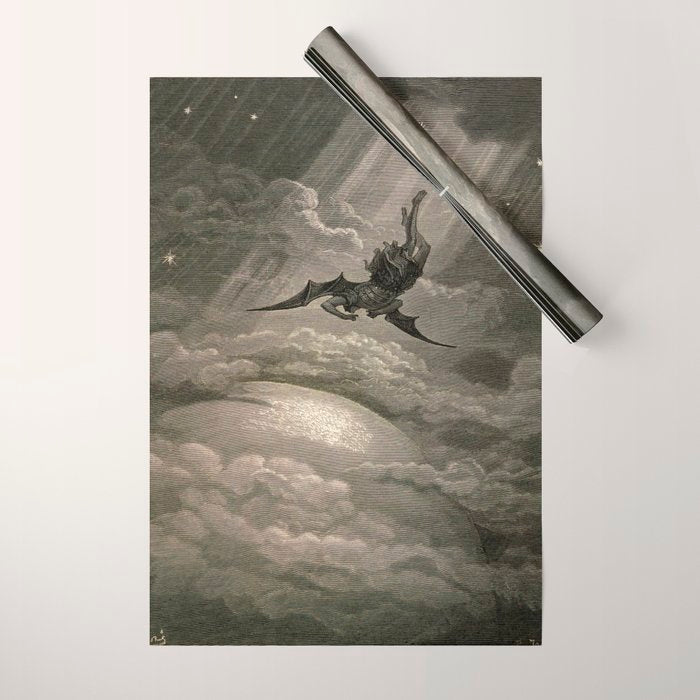 Gustave Doré - Fallen angel Wrapping Paper Gallery Image 1