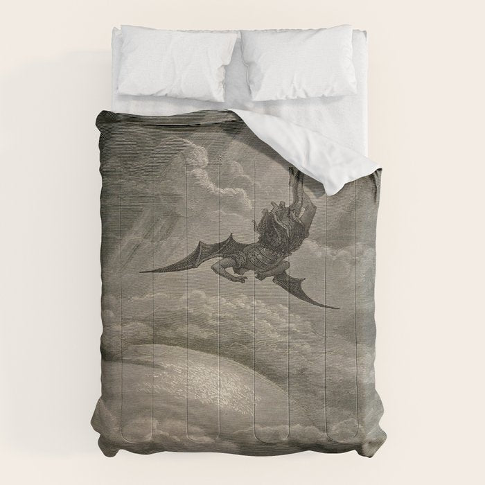 Gustave Doré - Fallen angel Comforter Gallery Image 6