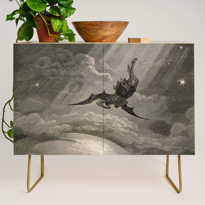 Gustave Doré - Fallen angel Credenza Gallery Image 1