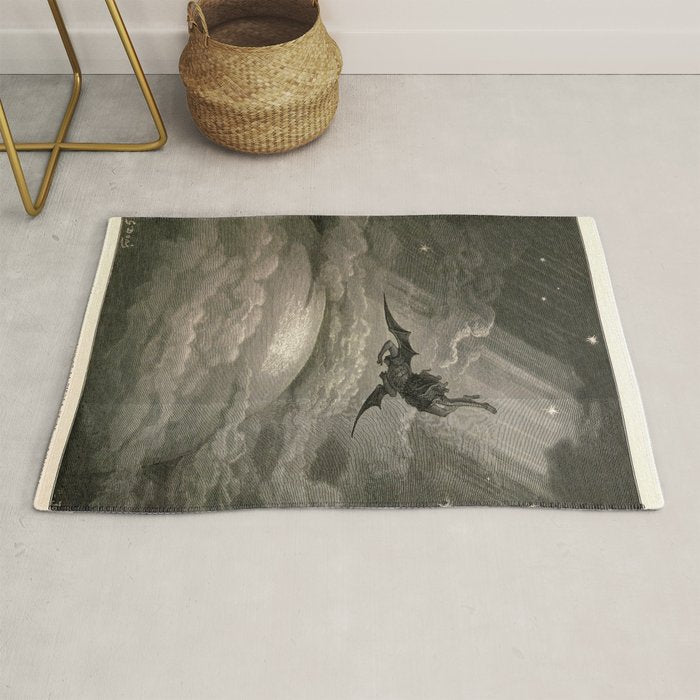Gustave Doré - Fallen angel Rug Gallery Image 1