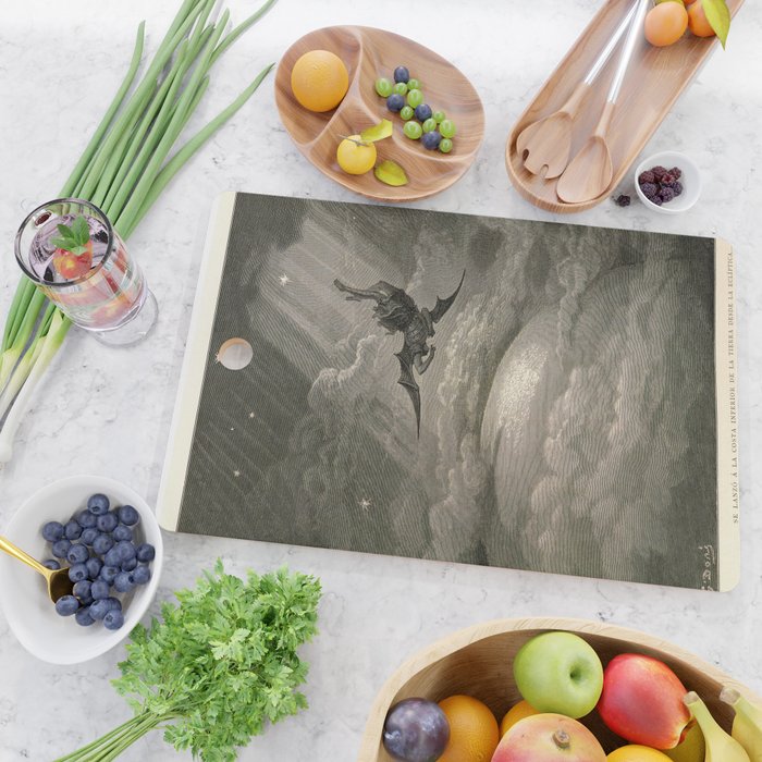 Gustave Doré - Fallen angel Cutting Board Gallery Image 2
