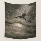 Gustave Doré - Fallen angel Wall Tapestry Gallery Image 4