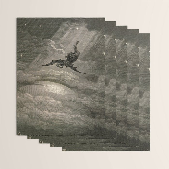 Gustave Doré - Fallen angel Wrapping Paper Gallery Image 3