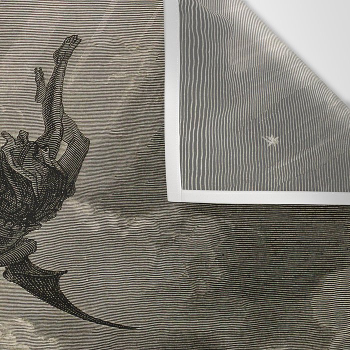 Gustave Doré - Fallen angel Wall Tapestry Gallery Image 3
