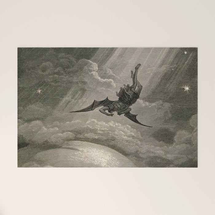 Gustave Doré - Fallen angel Welcome Mat Gallery Image 1
