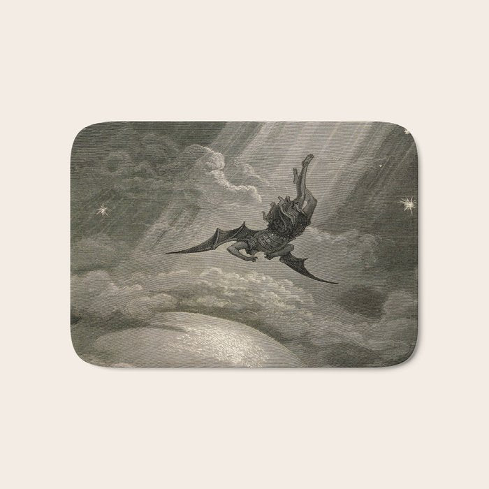 Gustave Doré - Fallen angel Bath Mat Gallery Image 1