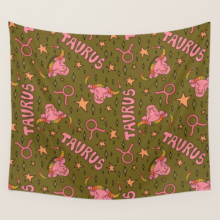 Taurus Print Wall Tapestry Gallery Image 4