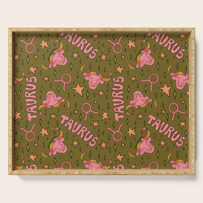 Taurus Print Serving Tray Gallery Image 1