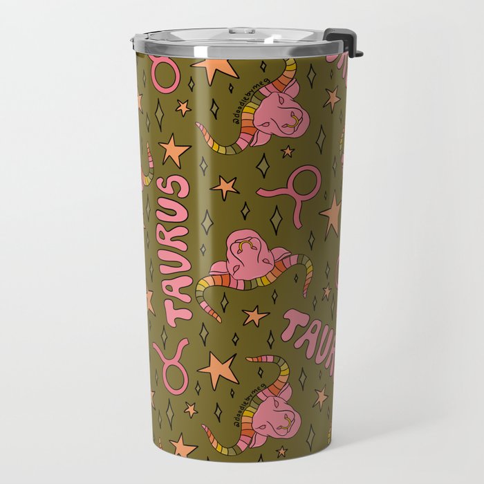Taurus Print Travel Mug Gallery Image 2