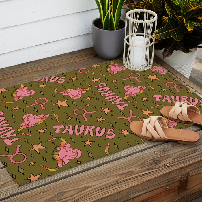 Taurus Print Outdoor Rug Gallery Image 2
