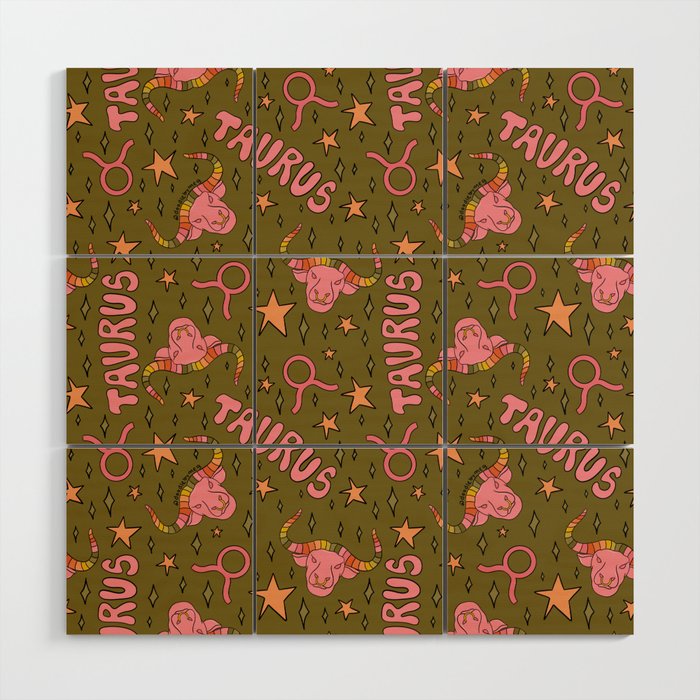 Taurus Print Wood Wall Art Gallery Image 1