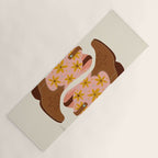 Cowgirl Boots â Blush & Mint Yoga Mat Gallery Image 1