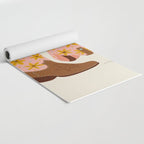 Cowgirl Boots â Blush & Mint Yoga Mat Gallery Image 2