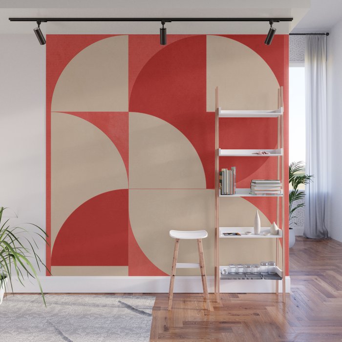Modern geometric shapes 56 Wall Mural Gallery Image 1