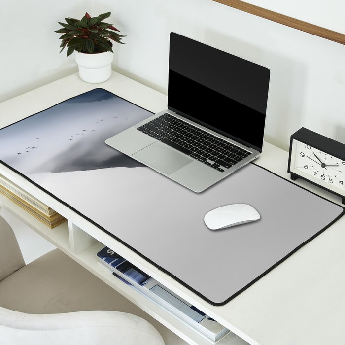 Still Summit - Birds Over Foggy Ridge Desk Mat Gallery Image 2