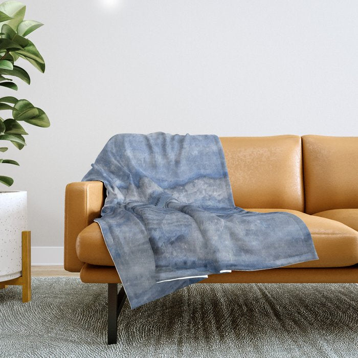 Mystic Stone Denim Throw Blanket Gallery Image 1