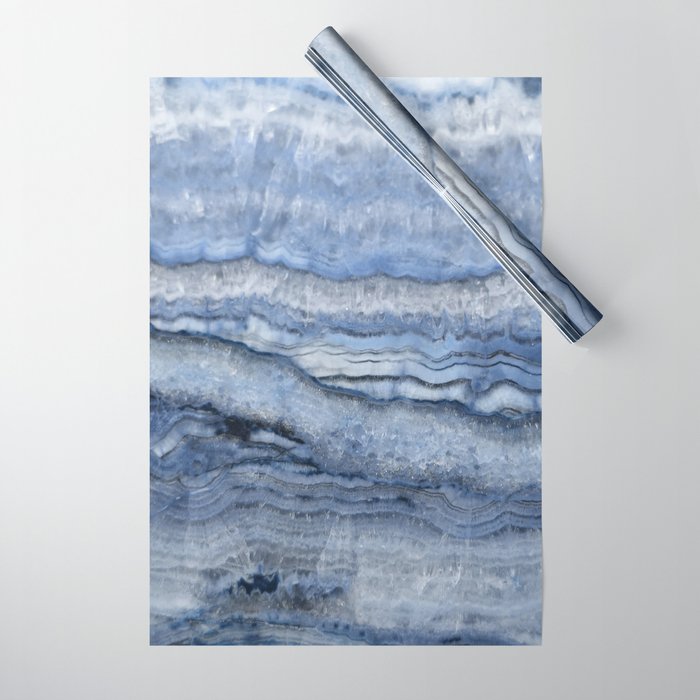 Mystic Stone Denim Wrapping Paper