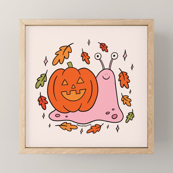 Spooky Snail Mini Art Print Gallery Image 1
