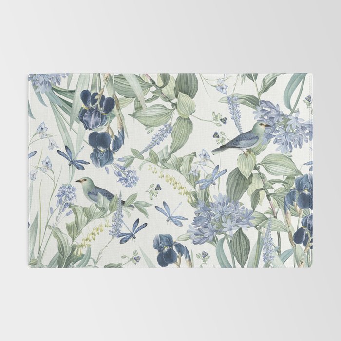 Beautiful Wildlife Garden Floral Rug Gallery Image 2