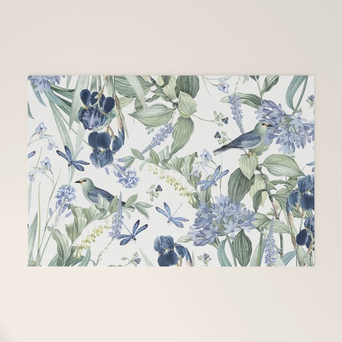 Beautiful Wildlife Garden Floral Welcome Mat Gallery Image 1