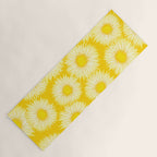 Yellow Sunflowers Floral Pattern Yoga Mat Gallery Image 1