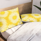 Yellow Sunflowers Floral Pattern Pillow Sham Gallery Image 2