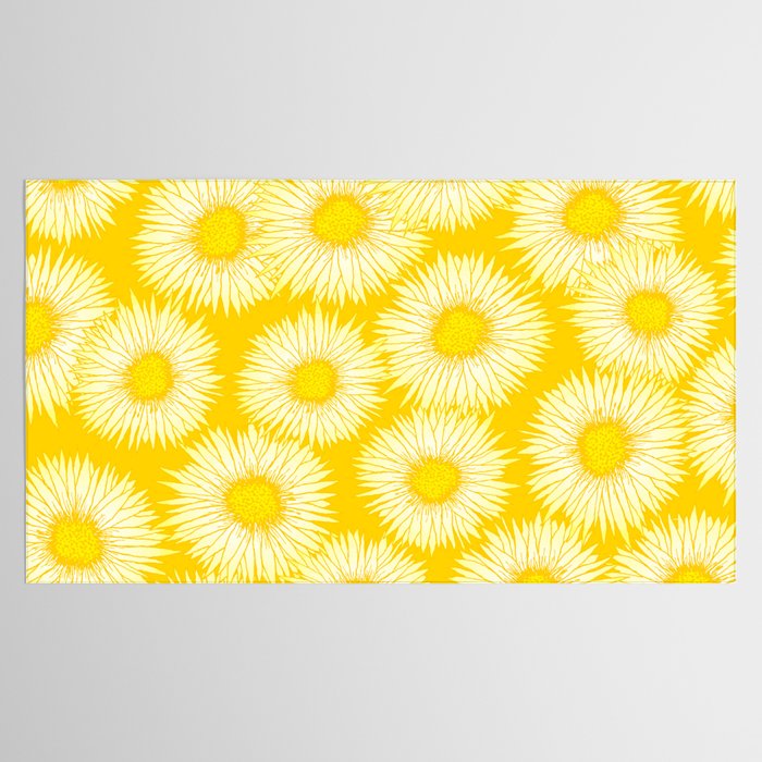 Yellow Sunflowers Floral Pattern Tablecloth Gallery Image 2