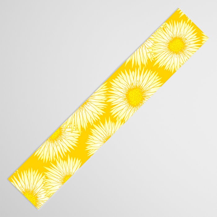 Yellow Sunflowers Floral Pattern Table Runner Gallery Image 3